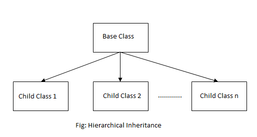 hierarchical inheritance in C++ programming
